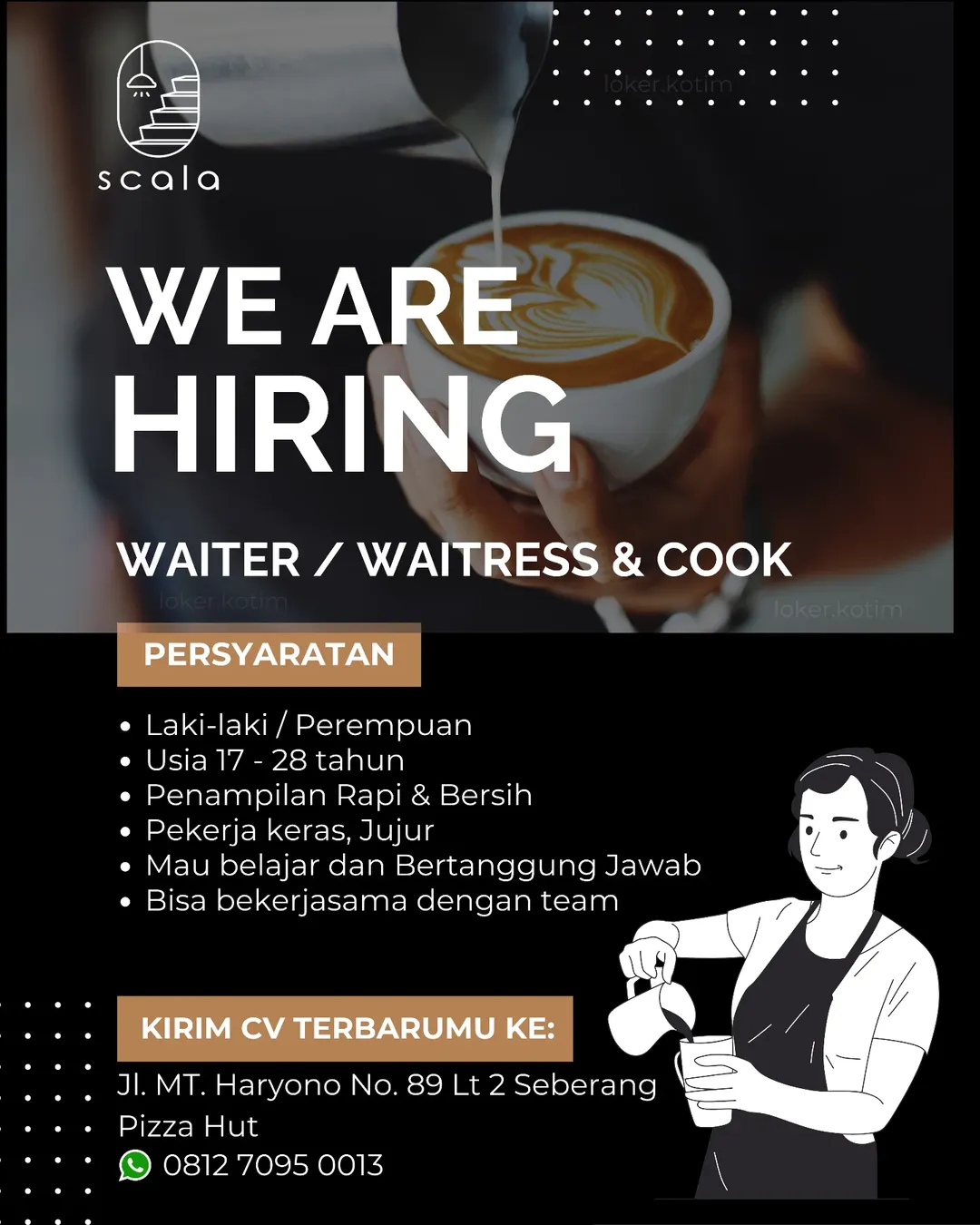 Lowongan Kerja Waiter / Waitress